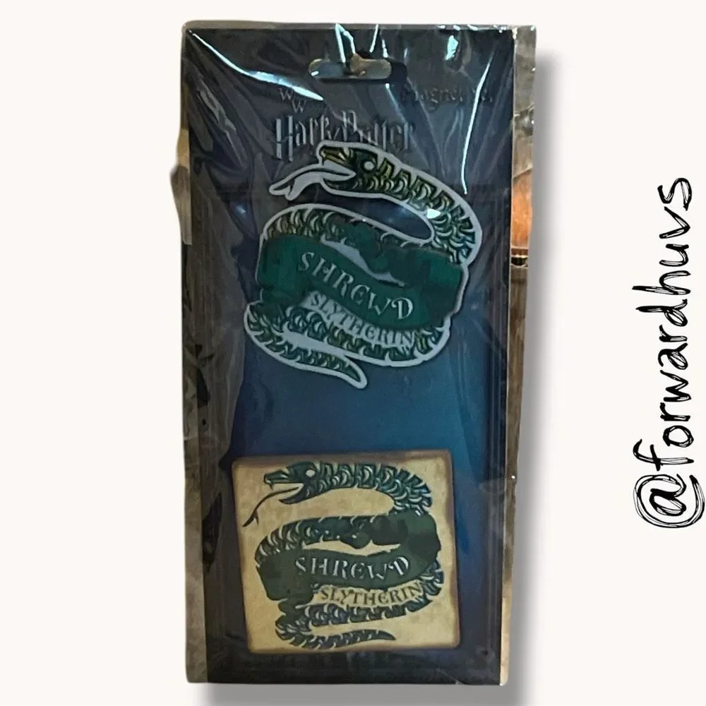 Harry Potter Slytherin Snake Magnet Set of 2 NIP